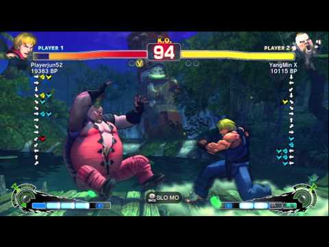 Playerjun52 [Ken] vs YangMin X [Rufus] SSF4 Japanese Online Ranked Matches - TRUE-HD