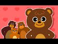 [Sing along]  Four Bears | Mommy Bear Daddy Bear | Family song | Nursery Rhymes for Kids ★TidiKids