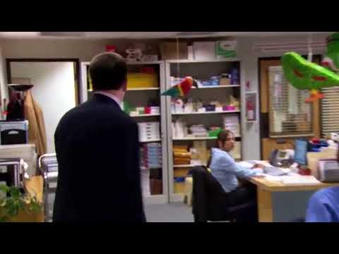 The Office - Andy Punches a Hole in the Wall