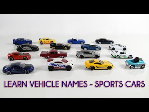Learning Street Vehicles Names and Sounds for kids with Hot Wheel Cars and Trucks