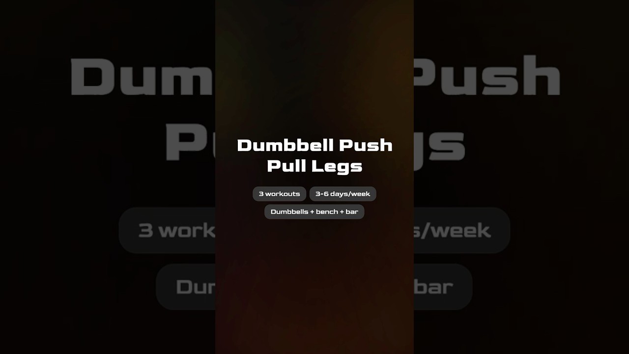 How to run the Dumbbell PPL program | Video Guide