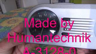 Flashing Alarm Clock-Time Flash ,Analoger Lichtwecker Humantechnik A-3128-0