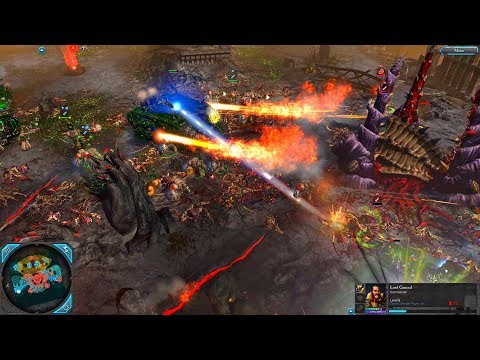 Dark Angels and Imperial Guard vs Tyranids - Warhammer 40k: DOW2: Retribution - Destroyer Mod