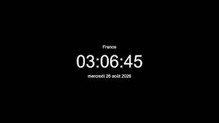🔴 EN DIRECT | Horloge / Heure actuelle en France / Horloge en direct France / Quelle heure est-il 