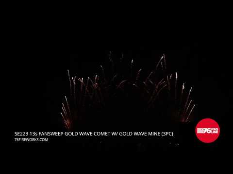 SE223 13s FanSweep Gold Wave Comet w Gold Wave Mine (25mm)