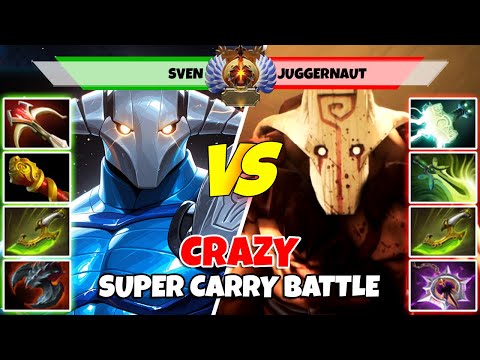 SVEN (Carry) vs JUGGERNAUT (Carry) - Epic Battle Of Immortal Rank Dota 2 Players - Z Dota 2