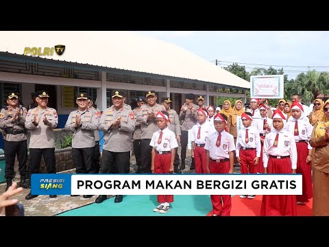 KAPOLDA KEPRI TINJAU PROGRAM MAKAN BERGIZI GRATIS DI SDN 001 NONGSA