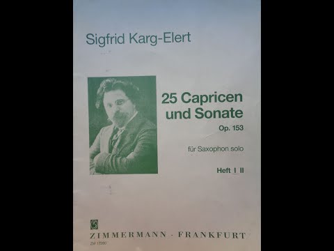 25 Capricen und Sonate für Saxophon solo: "V.  Giga" (Sigfrid Karg Elert)