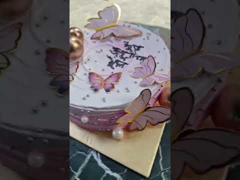 Unique design Birthday Cake 🩷🤍 #dedicatedsong #birthdaycake #cake #dedicated #song
