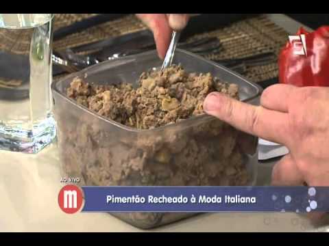 Alexandre Franciulli - Gazeta - Mulheres 01/07/2014 - Receita de pimentão recheado à moda italiana