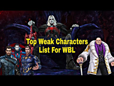 Top Weak Characters List For WBL Knull And Mephisto - Marvel Future Fight