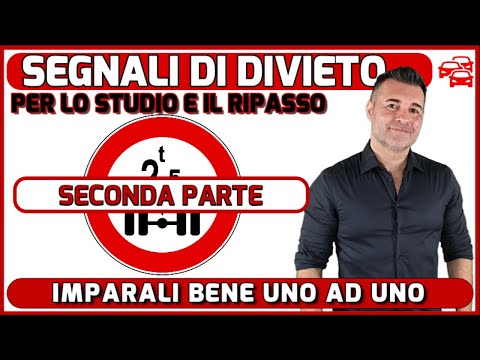 PROHIBITION SIGNS - THEORY LESSONS TO PASS THE DRIVING LICENSE EXAM.