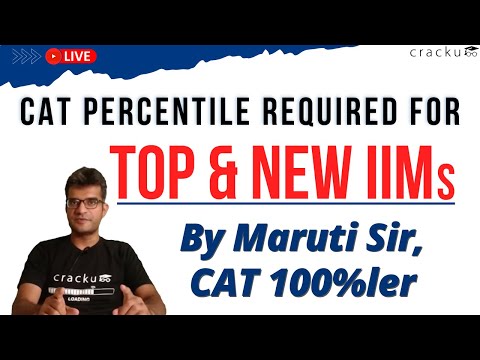 CAT Percentile Required for Top & New IIMs (For General, OBC, EWS, SC & ST)