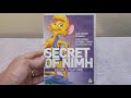 SECRET OF NIMH PART 1 2 DOUBLE FEATURE DVD Overview