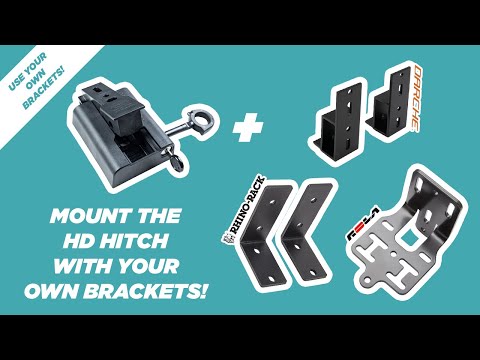 Mount the RacksBrax Quick Release HD Hitch to your own brackets!