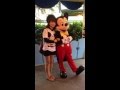 Mickey kissing me suddenly! 