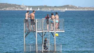 preview picture of video '2013 France   St Pol de Léon, Plage St Anne, Le Plongeoir, Alex et Adrien'