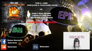 Rise (Like Thousand Suns) vs. I really like you(Blasterjaxx remix) [Sidechain Mashup]