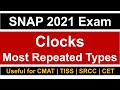 SNAP 2021 Exam: Most Repeated Clocks Question Types Must Watch.