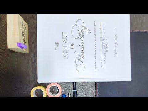 The Lost Art of Handwriting - Folheação de livros e prática de escrita de caligrafia REALÍSTICA
