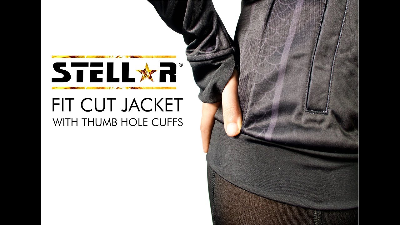 Fit Cut Jacket with Thumb Hole Cuffs – Custom Designed to your Artwork specifications