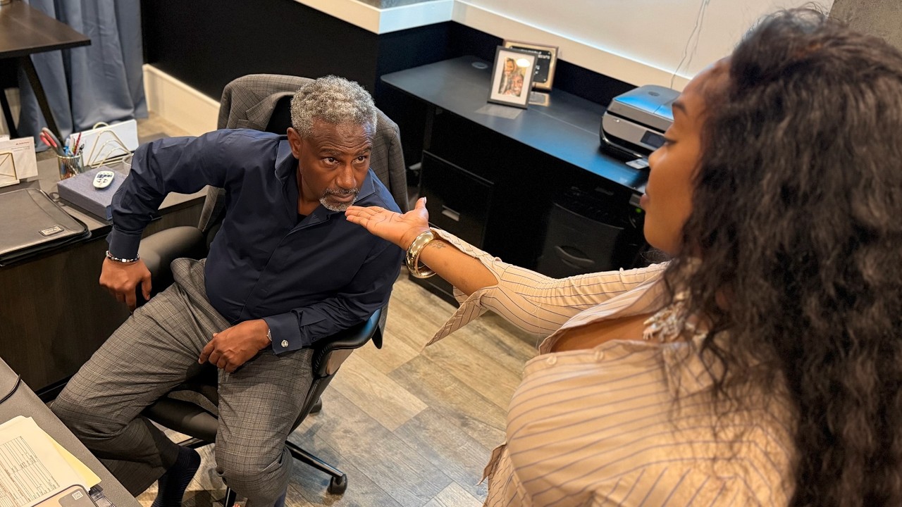 Nina tells Mr. Mitchell to give her $5k and don’t ask no questions!