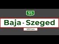 55 ös Főút Main Road 55 Baja Szeged Oct 5 Sept 18 2018