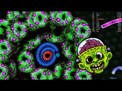 Slither.io A.I. New ZOMBIE Skin Slitherio Best Gameplay - Slither.io Vip - TOP X