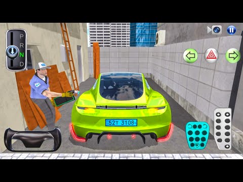 New EV Car Tesla Roadster Charging in Tofu Shop Parking - 3D Driving Class 2025 Android iOS Gameplay