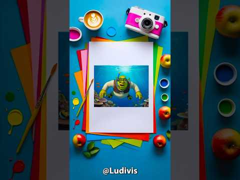 Shrek at the beach #shorts #art #fyp #viral #Shrek