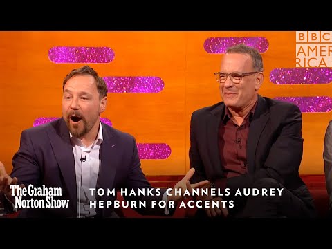 Tom Hanks Channels Audrey Hepburn For Accents | The Graham Norton Show | Friday 11pm | BBC America