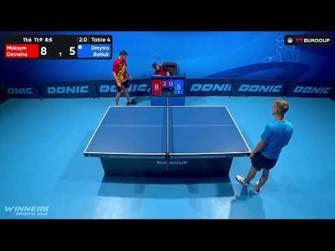 13:40 Maksym Deineha - Dmytro Batiuk 26.08.2023 TT Euro.Cup Ukraine Master. TABLE 4