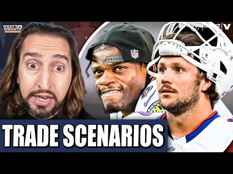 Bills INSANE press conference, Nick's Lamar Jackson Ravens-Raiders TRADE, NFL Awards | Nick Wright