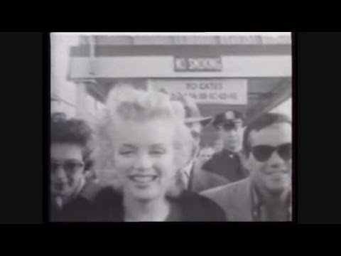 Marilyn Monroe Rare Footage - At Airport on her return to New York City After Filming Bus Stop 1956