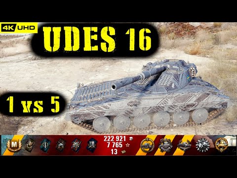 World of Tanks UDES 16 Replay - 5 Kills 8.5K DMG(Patch 1.7.0)