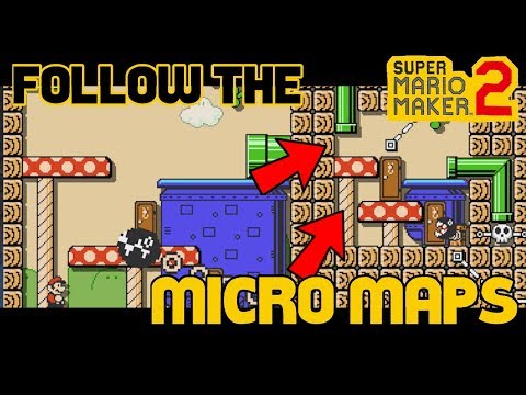 Super Mario Maker 2 (SMM2) - FOLLOW the Micro-Maps  - No Commentary