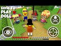 HOW TO PLAY AS DOLL in SQUID GAME - MINECRAFT Minions family vs Scary Minion.exe