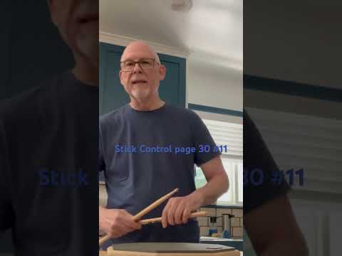 Stick Control page 30 #drumeducation #rolls #rudimentaldrumming #stickcontrol