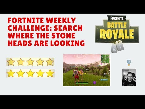 Fortnite Weekly Challenge: Search Where the Stone Heads Are Looking