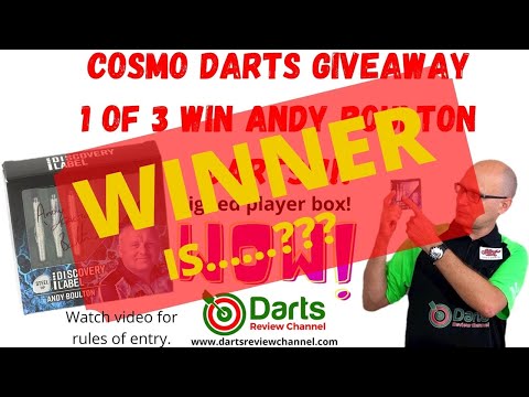 Cosmo Andy Boulton Darts Winner Is