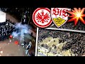 Frankfurt vs. Stuttgart: Auseinandersetzungen mit Polizei! (hinter der Kurve)