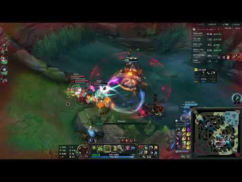 High Noon Urgot Teamfight Double Kill LoL 13.10