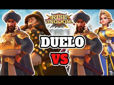 ⚔️Quem Ganha nesse DUELO SALADIN JOANA PRIME OU SALADIN GHENGHIS KAN RISE OF KINGDOMS
