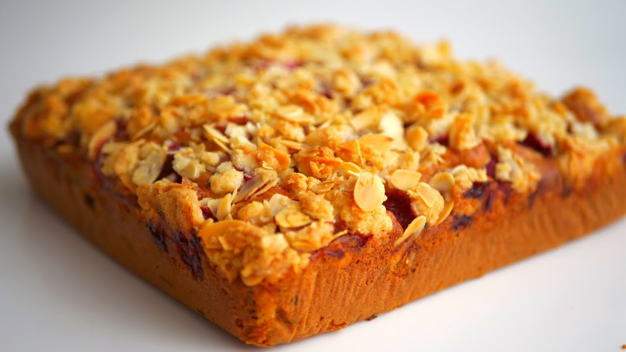 Пирог Королевский с малиной, шоколадом и хрустящей крошкой