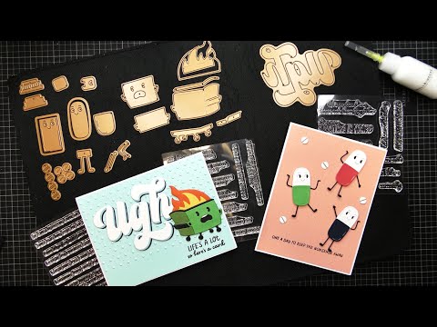 Spellbinders This is Life Collection: Dumpster Fire & Favorite Side Effect Stamp & Die Sets Tutorial