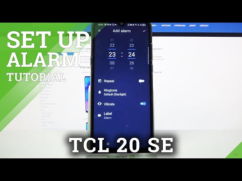 TCL 20 SE – Options of Alarm Clock Personalization & Managing