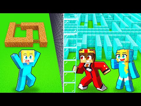 Ich CHEATE mit UKRIS PRO SCHWESTER in einer LABYRINTH BAU CHALLENGE! - Minecraft ⛏