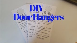 How to make Door Hangers