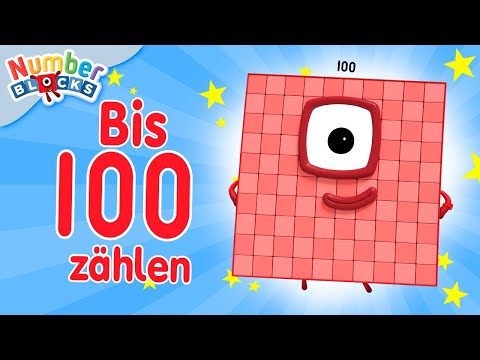 Zählen von 1 bis 100 | Lernen Sie, bis 1000 für Kinder zu zählen | Nummernblöcke deutsch