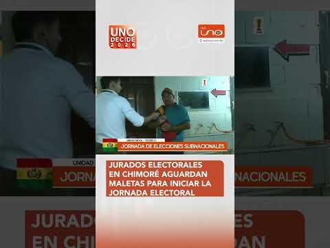 Jurados electorales en Chimoré aguardan  maletas para iniciar la jornada electoral